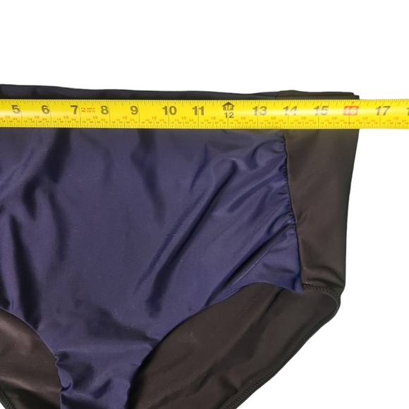 Hatch Bikini Bottom Size Large Maternity Navy‎ Black Mallorca High Waist - Picture 3 of 8